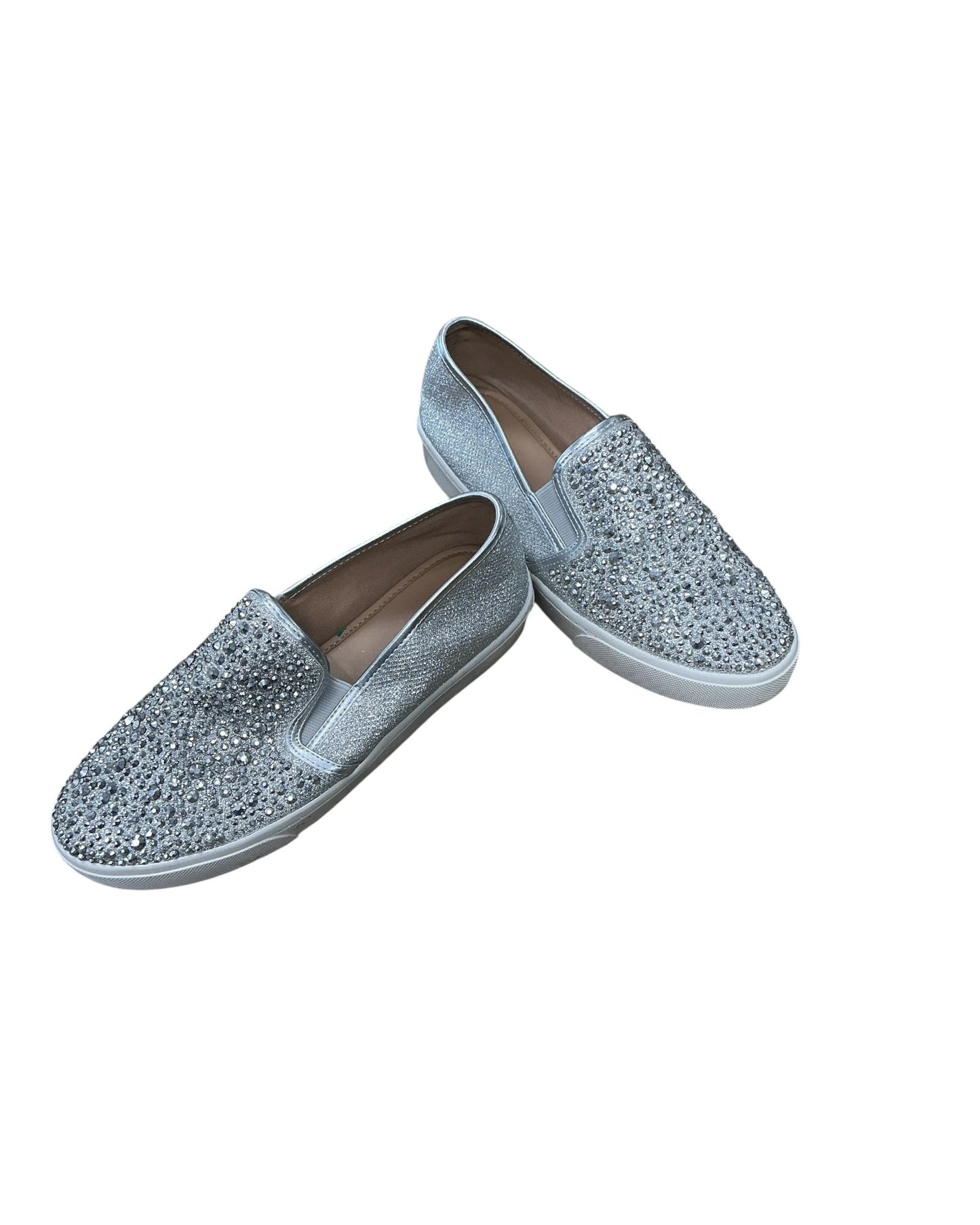 Shoes Flats By Inc In Silver, Size:7