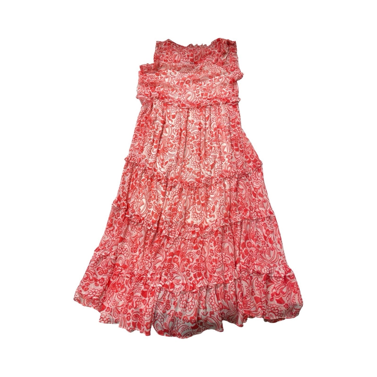 Dress Party Long By Tommy Hilfiger In Red & White, Size:12