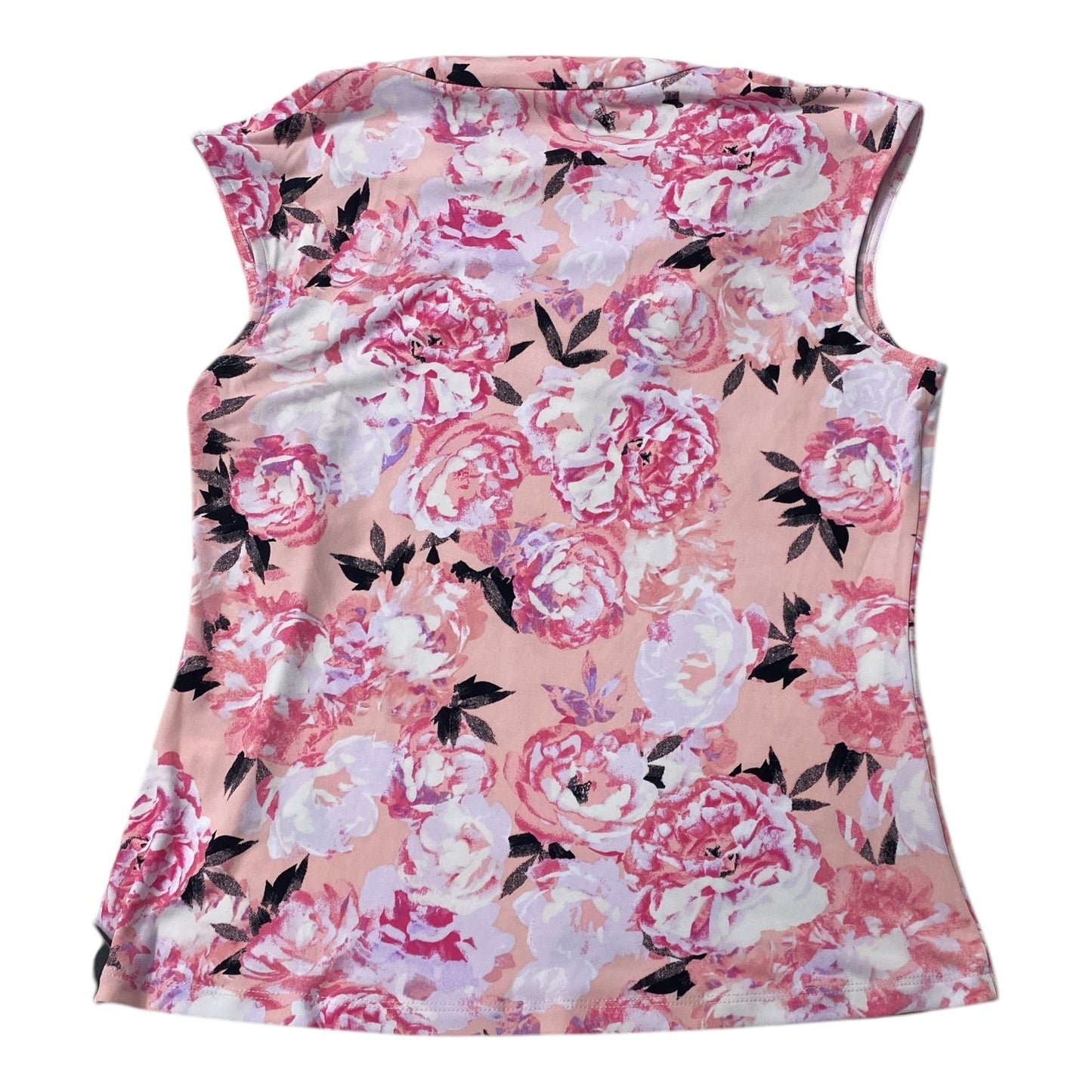 Top Sleeveless By Kasper In Floral Print, Size:Sp