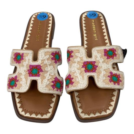 Sandals Flats By Madden Girl In Multi, Size:6.5