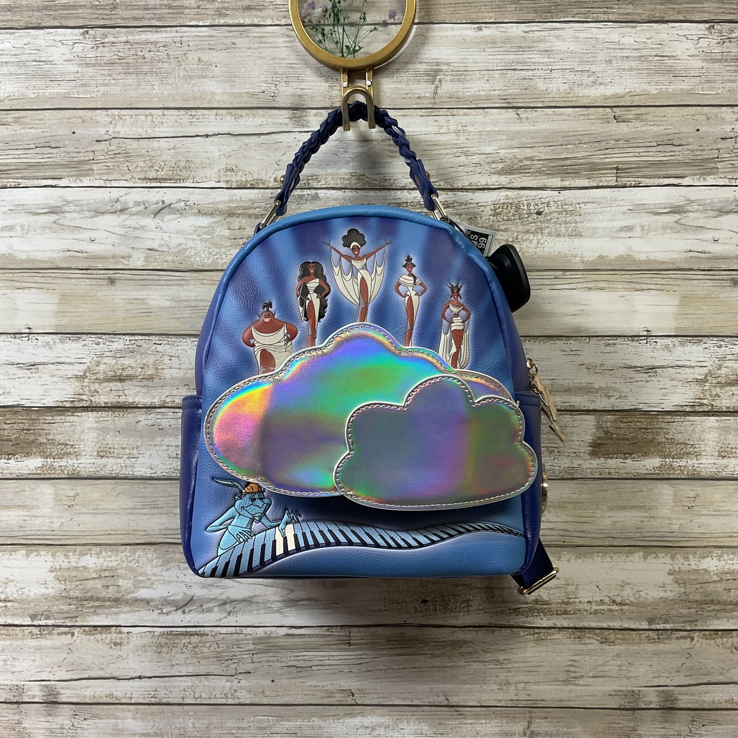 Backpack Leather By Disney Store In Blue, Size:Medium