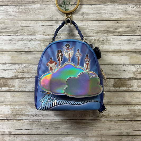 Backpack Leather By Disney Store In Blue, Size:Medium