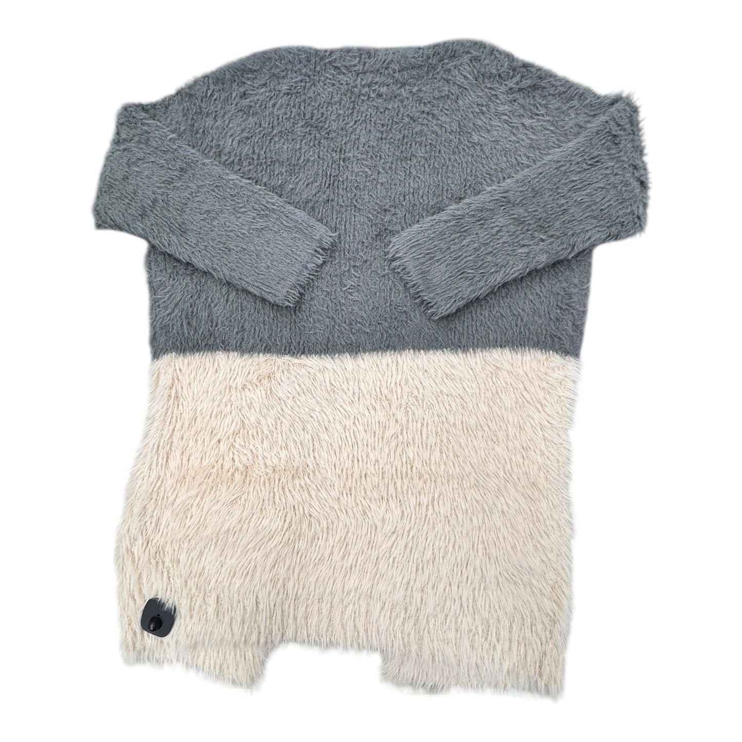 Sweater Cardigan By Express In Cream & Green, Size:Xs