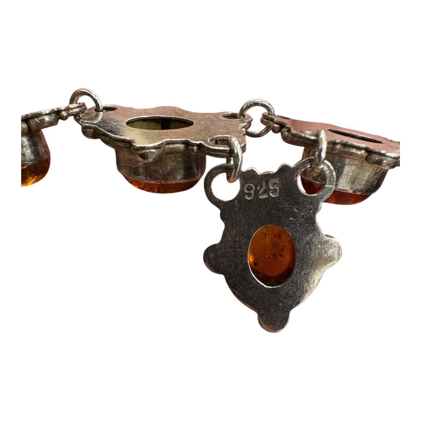 Necklace Sterling Silver By   Clothes Mentor In Orange