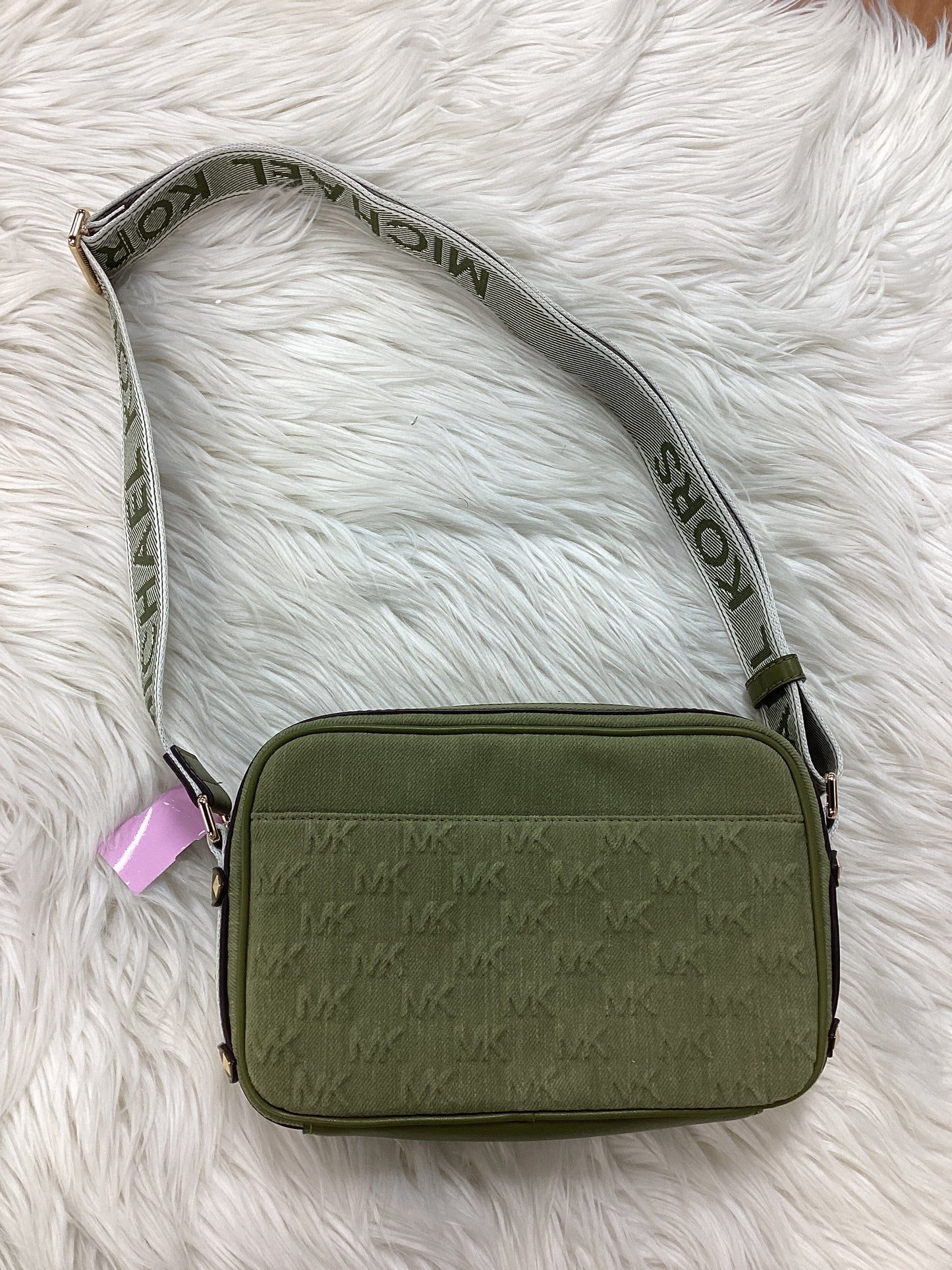 Handbag Designer By Michael Kors In Green, Size:Medium