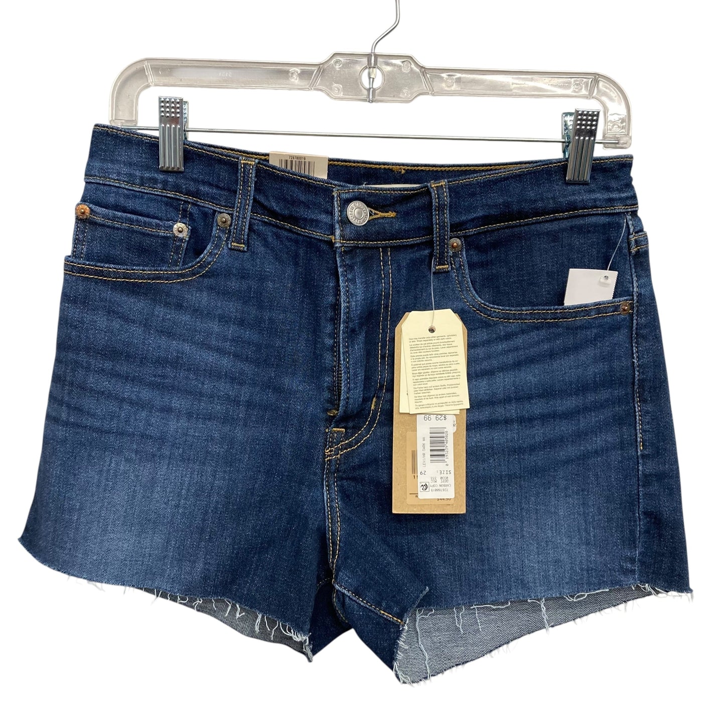 Shorts By Levis In Blue Denim, Size:8