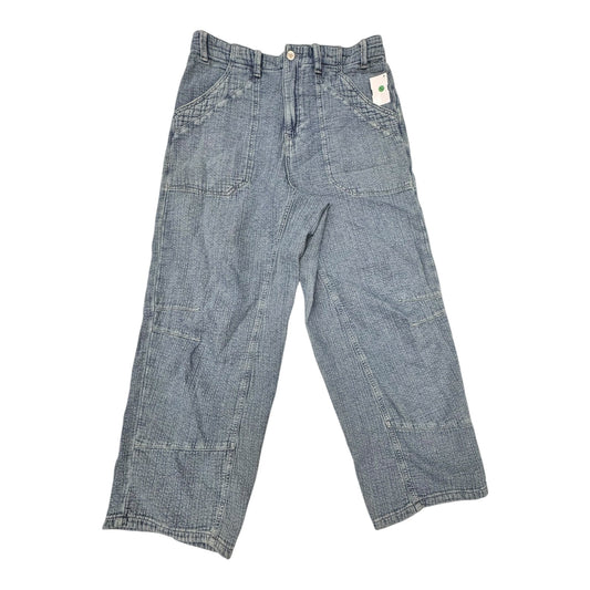 Pants Wide Leg By We The Free In Blue Denim, Size:S