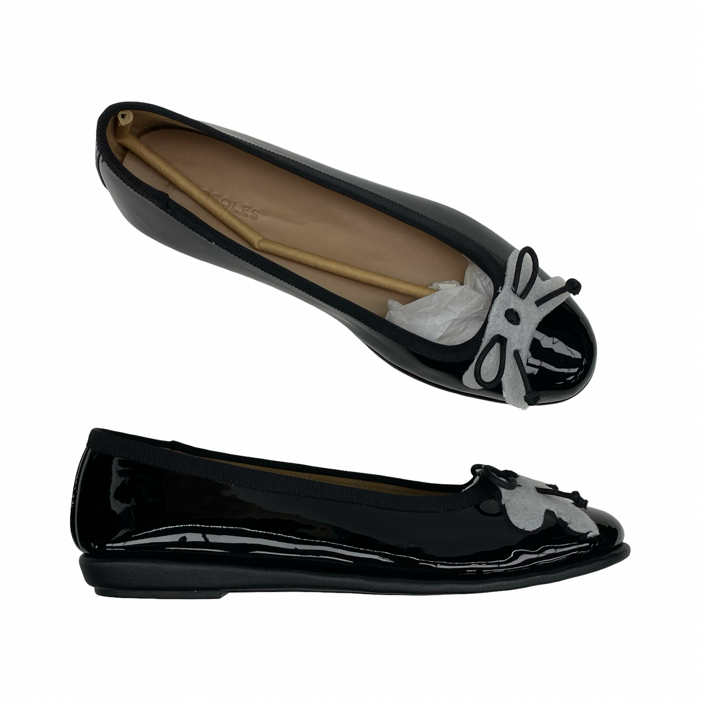 Shoes Flats By Aerosoles In Black, Size:9.5