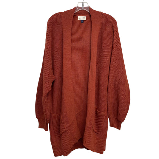 Sweater Cardigan By Universal Thread In Orange, Size:L