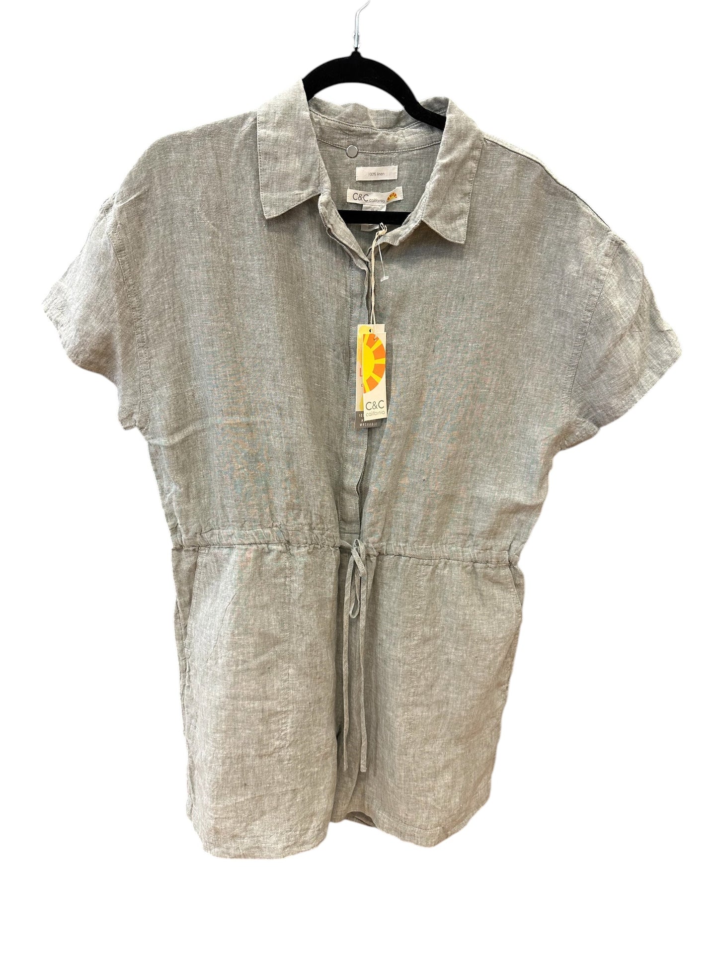 Romper By C And C In Grey, Size:Xl