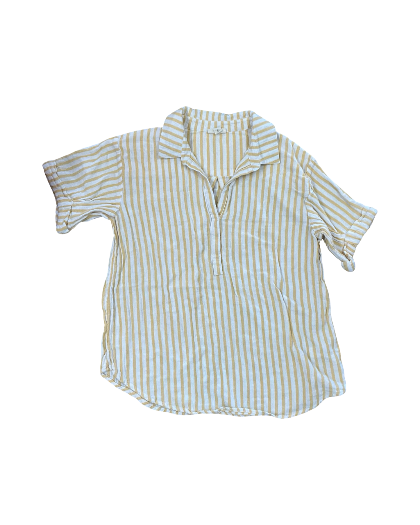 Top Ss By Ana In White & Yellow, Size:S