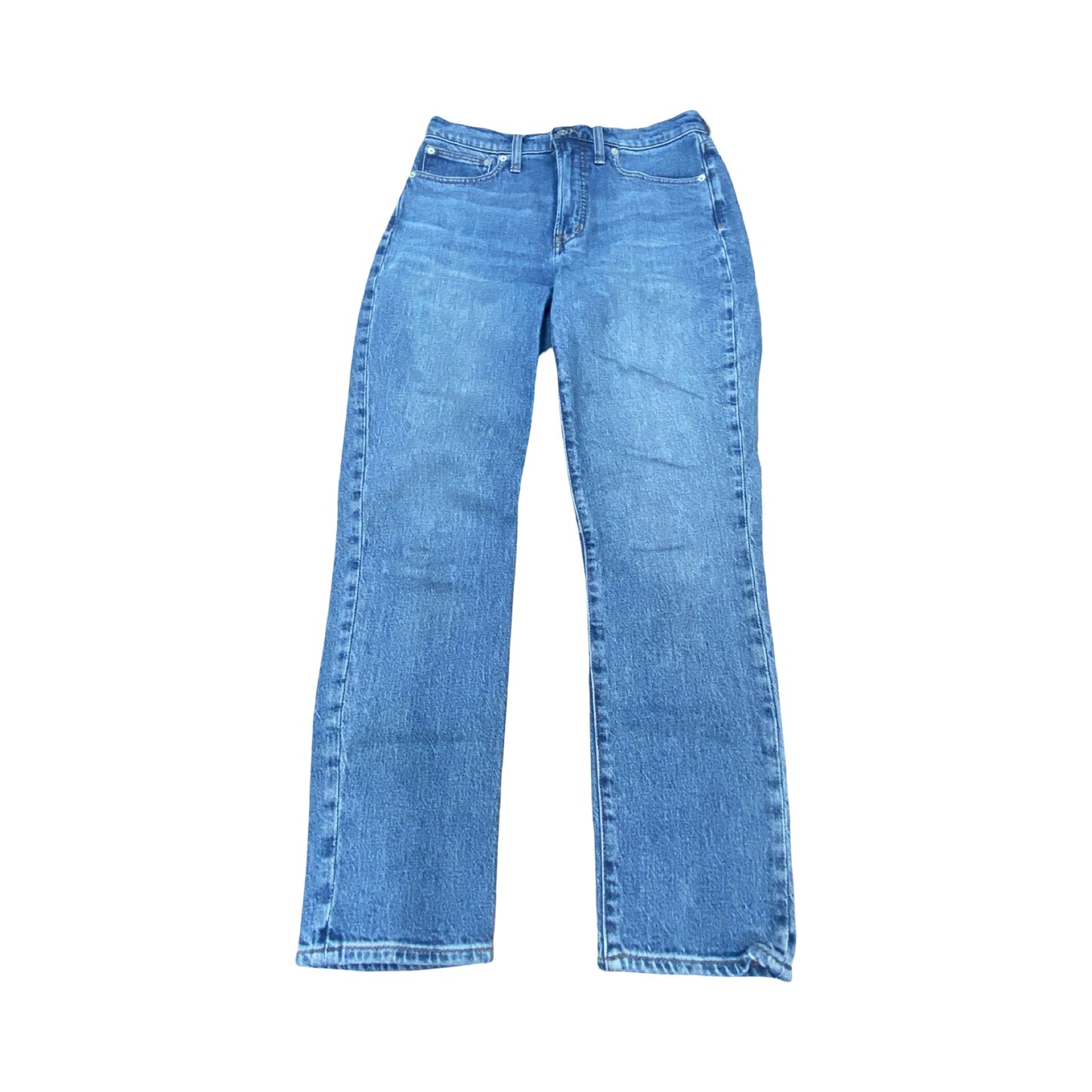 Jeans Straight By Madewell In Blue Denim, Size:4