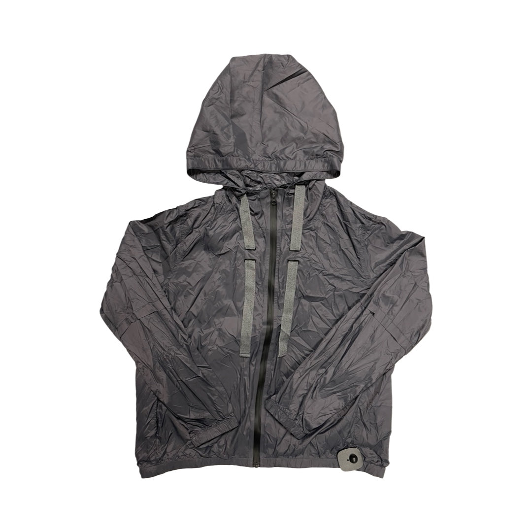 Athletic Jacket By Zyia In Grey, Size:M