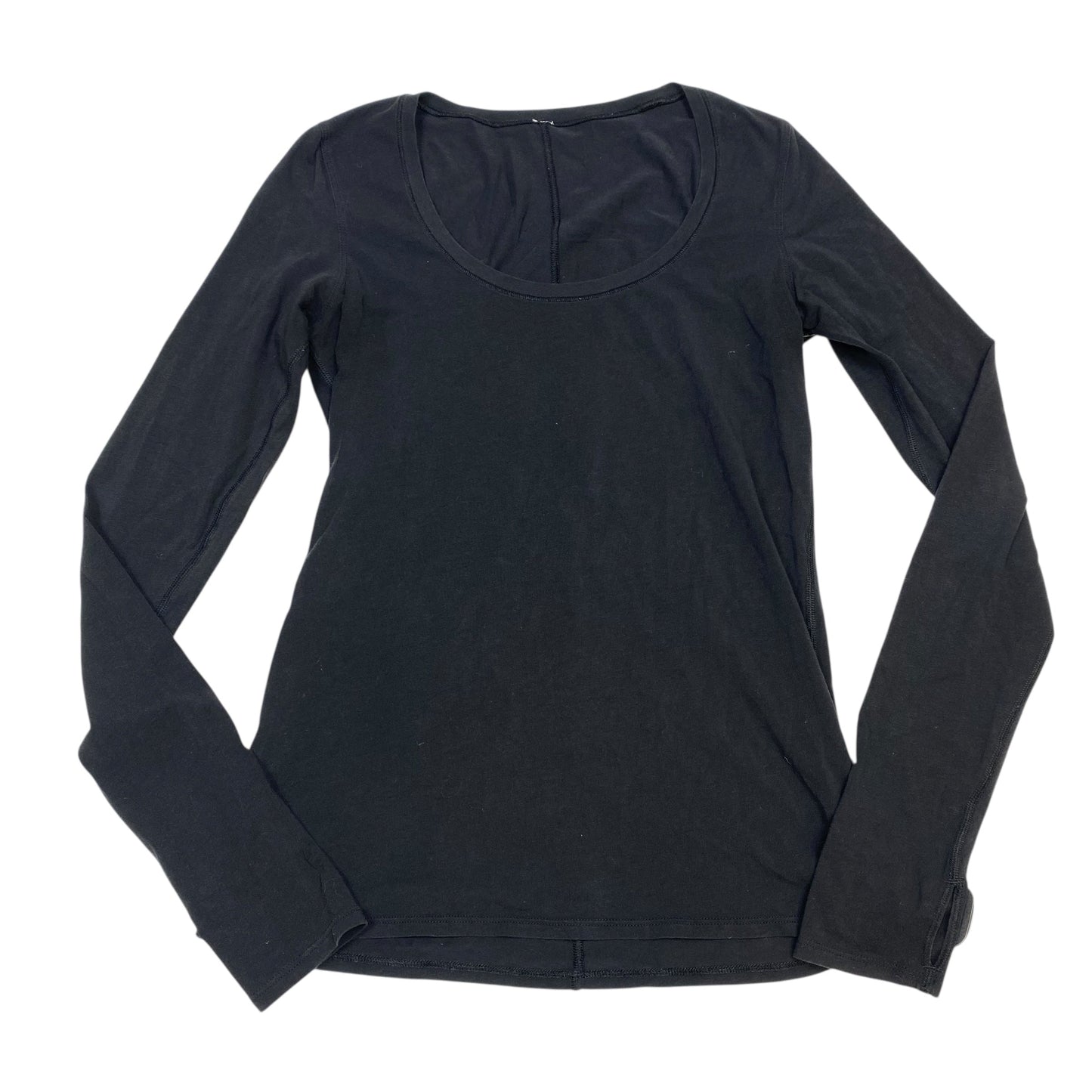 Athletic Top Ls Crewneck By Lululemon In Black, Size:S