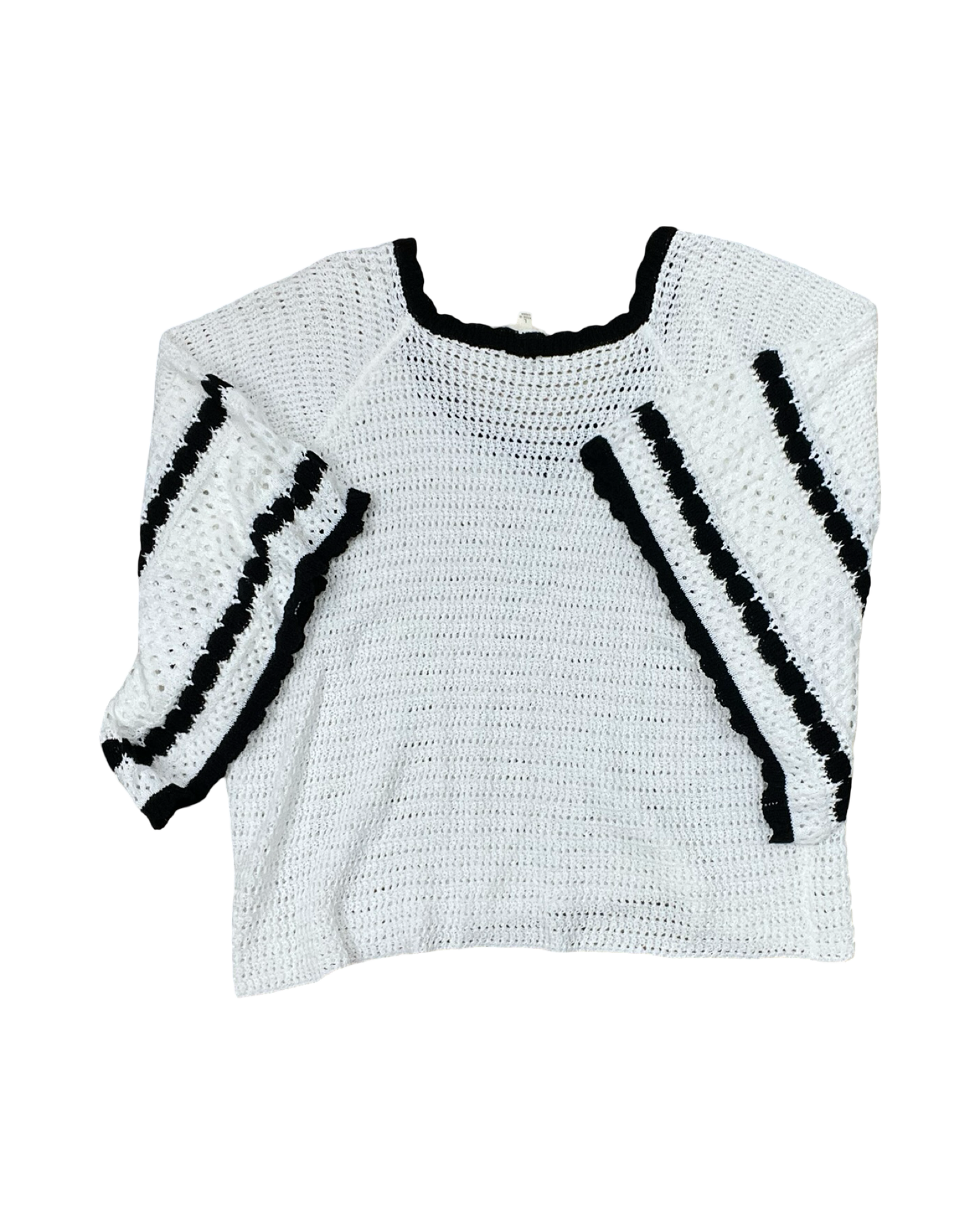 Sweater By Bibi In Black & White, Size:L