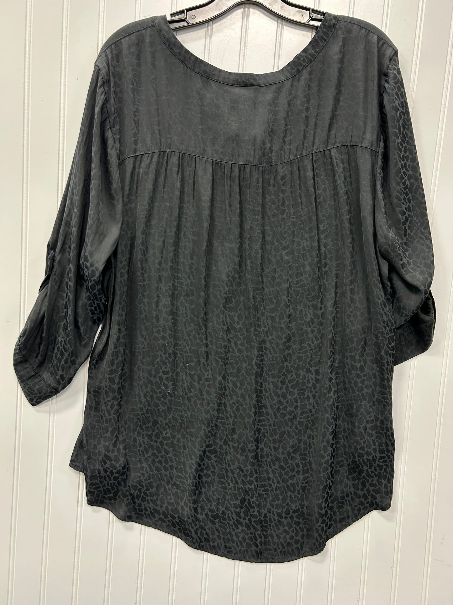 Top 2Pc 3/4 Sleeve By Torrid In Black, Size:2X