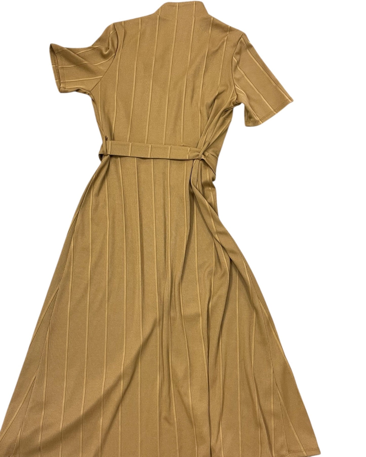 Dress Casual Midi By Asos In Gold, Size:S