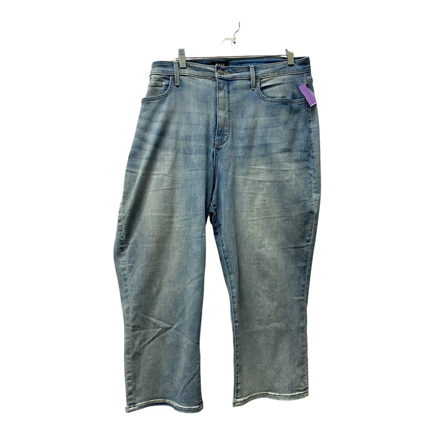 Jeans Straight By Not Your Daughters Jeans In Blue Denim, Size:18