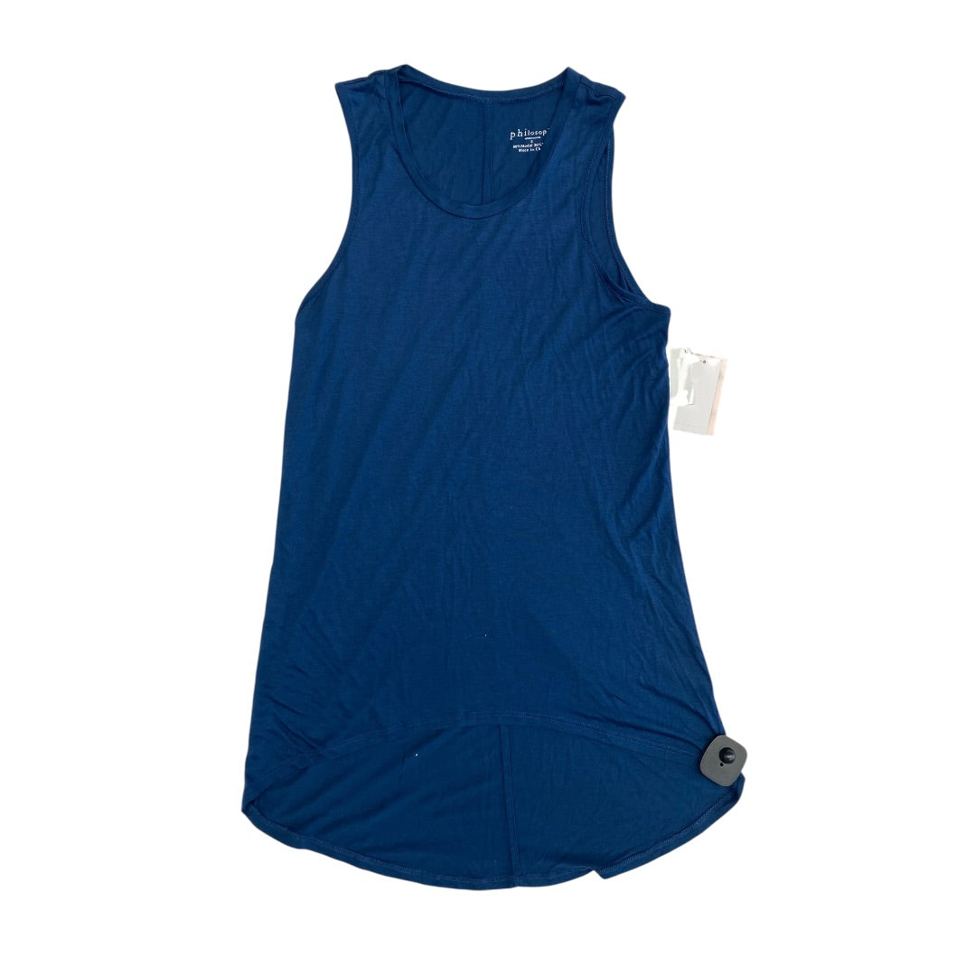 Top Sleeveless By Philosophy In Blue, Size:S