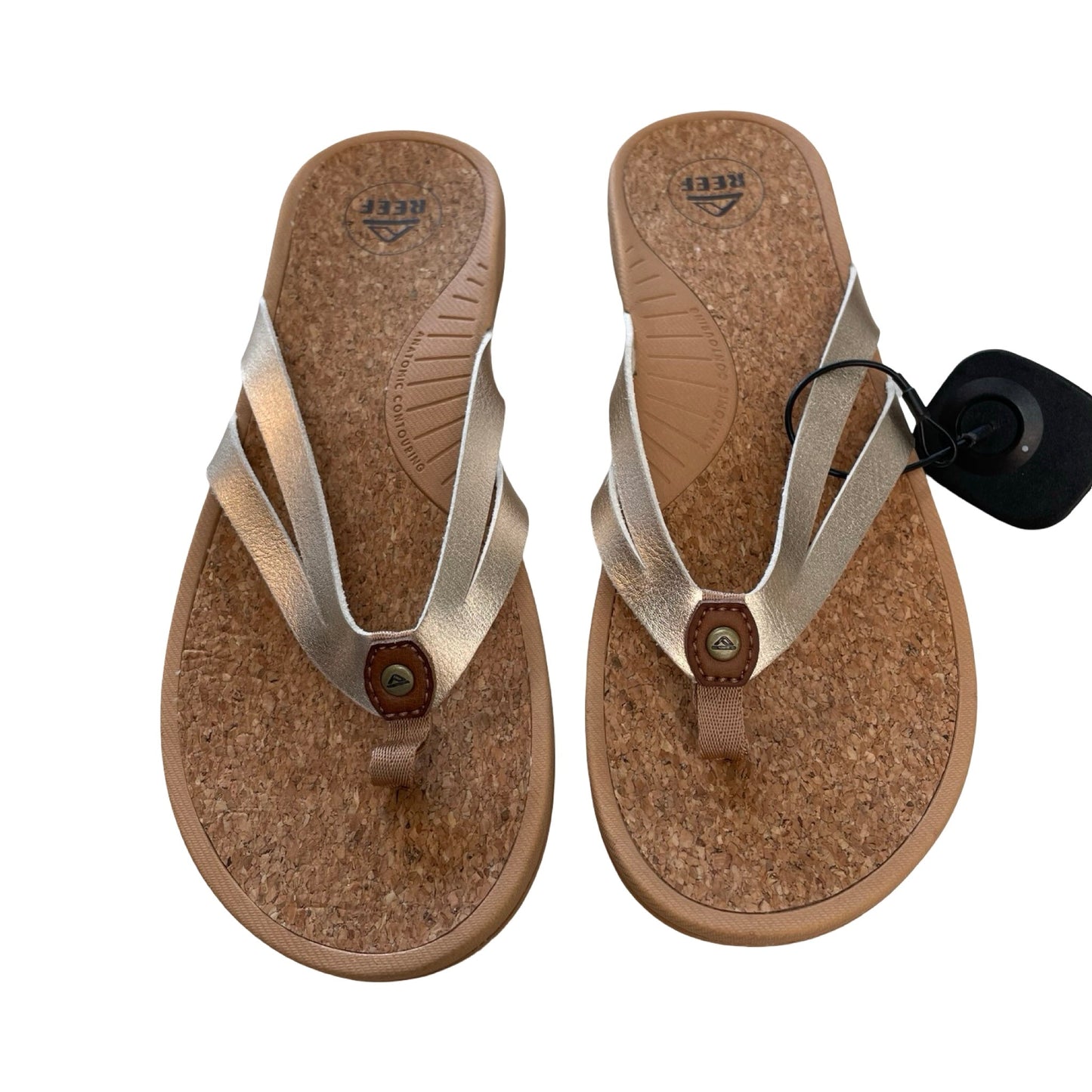 Sandals Flip Flops By Reef In Tan, Size:8
