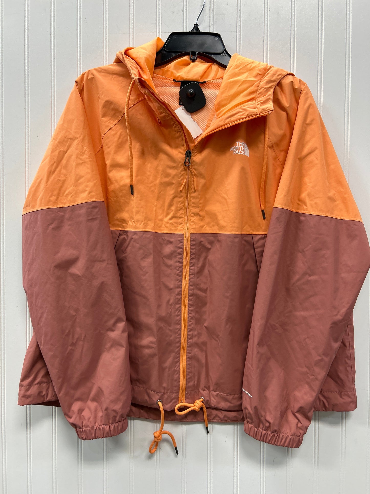 Jacket Windbreaker By The North Face In Orange, Size:Xl