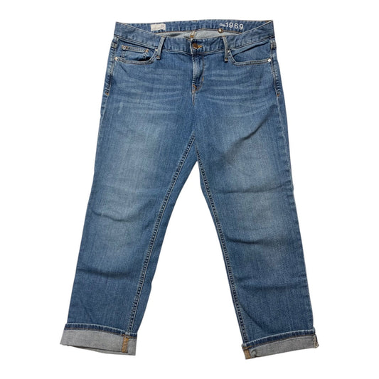 Jeans Straight By Gap In Blue Denim, Size:14