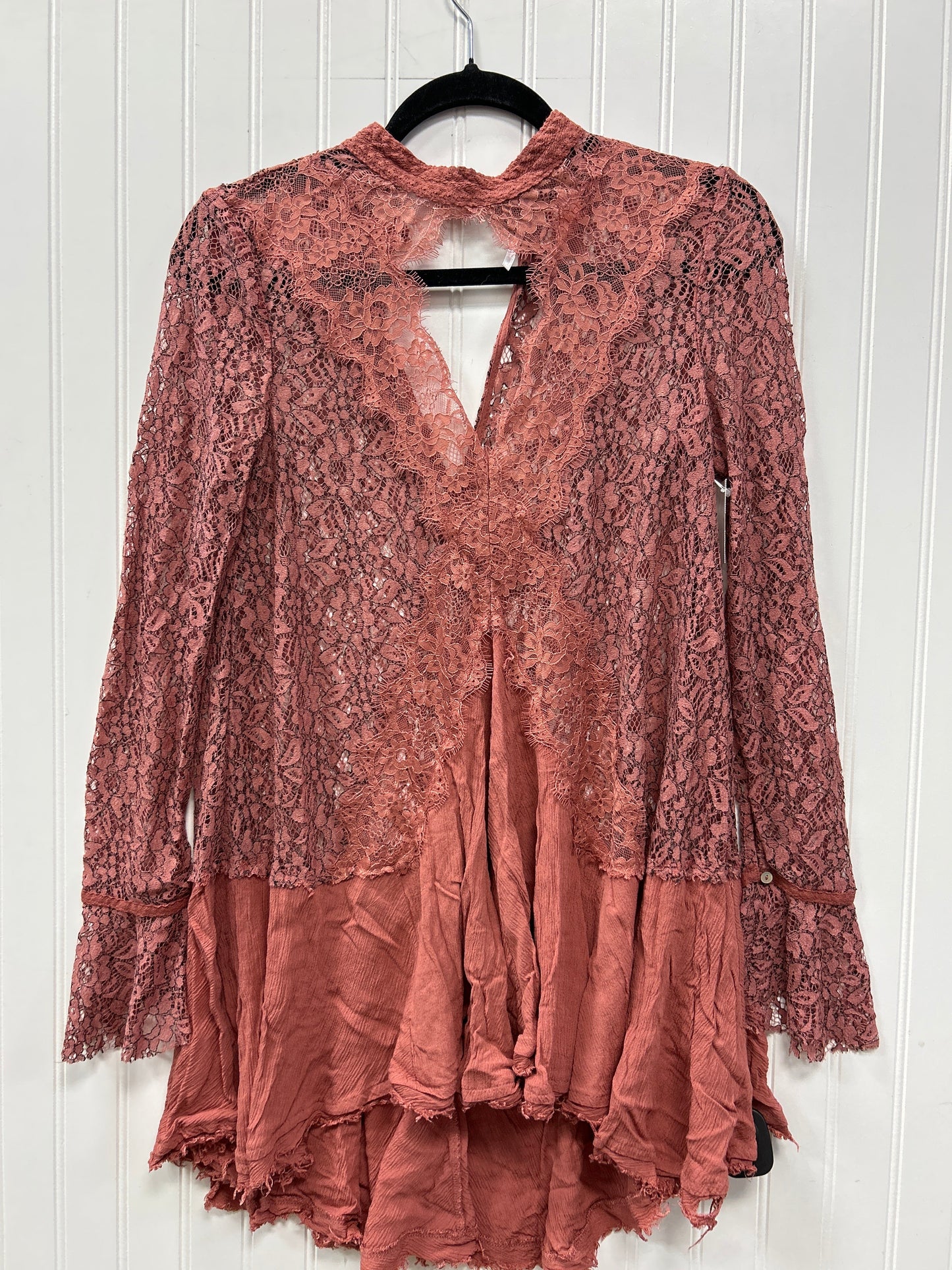 Tunic Ls By Free People In Brown, Size:S