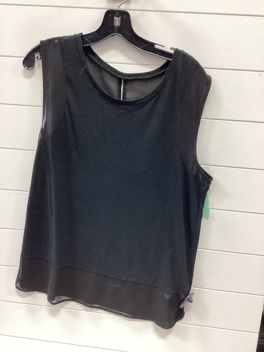 Top Sleeveless By Banana Republic In Black, Size:L