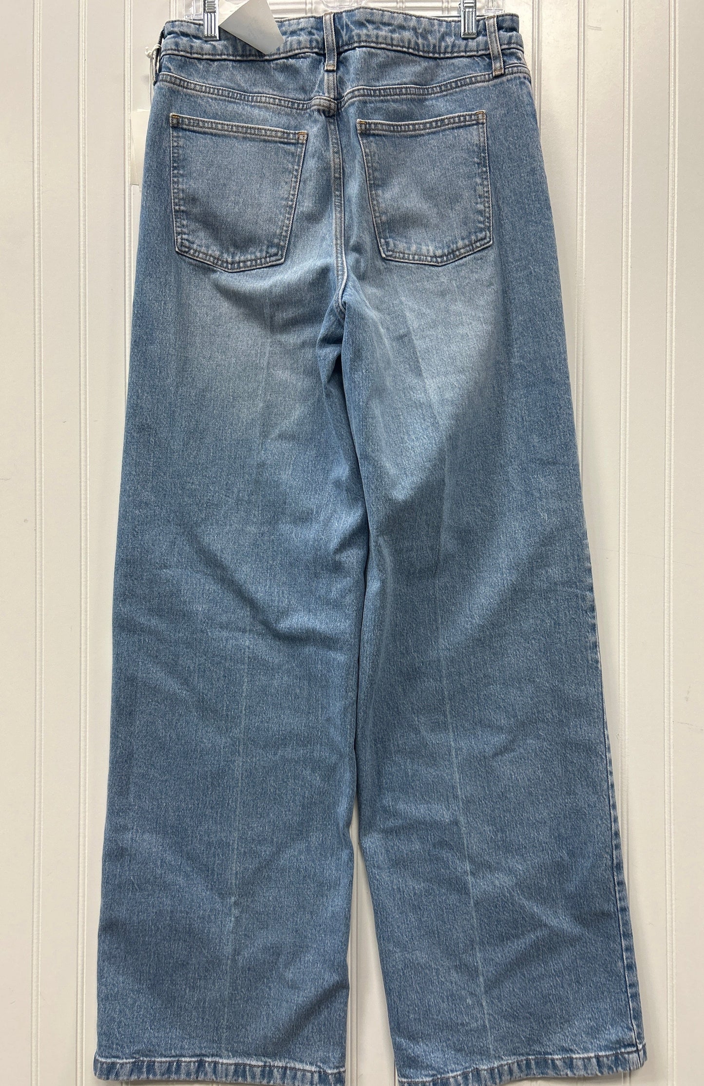 Jeans Wide Leg By Free Assembly In Blue Denim, Size:8L