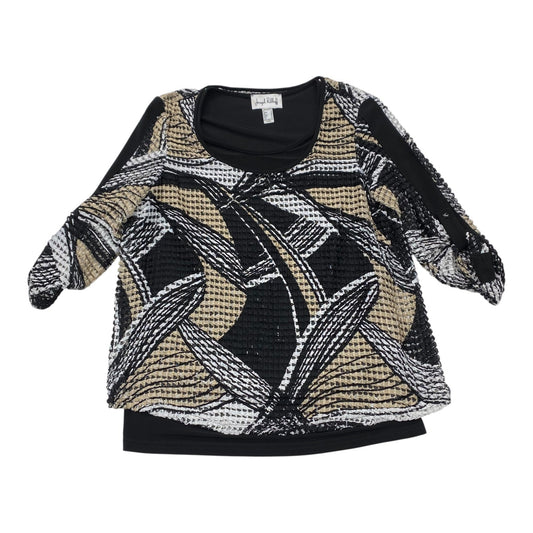 Top 3/4 Sleeve By Joseph Ribkoff In Multi, Size:10