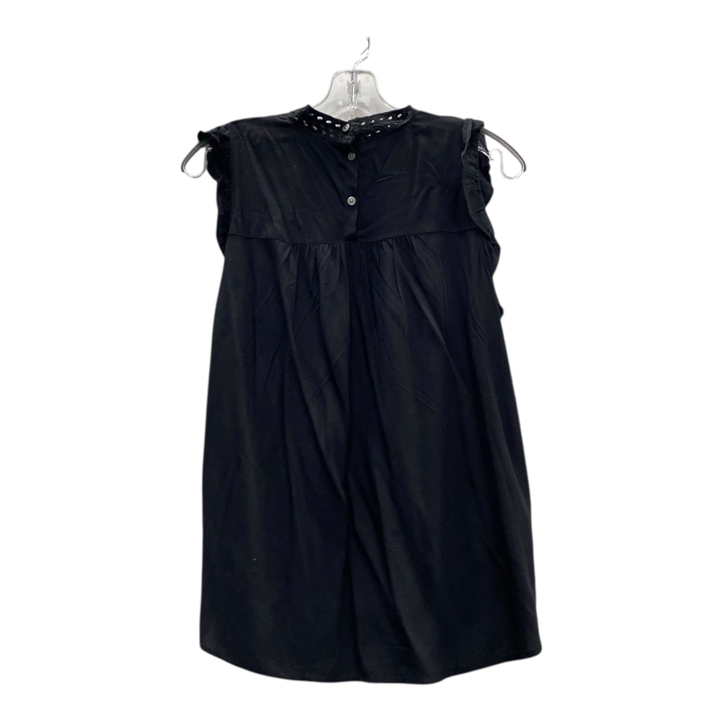 Top Sleeveless By Loft In Black, Size:S