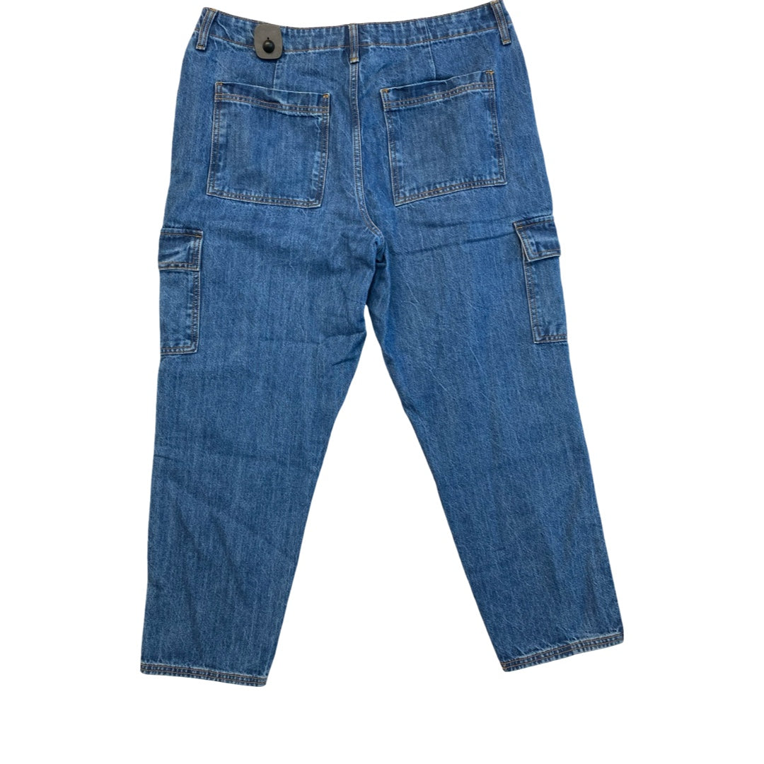 Jeans Boyfriend By Universal Thread In Blue Denim, Size:14