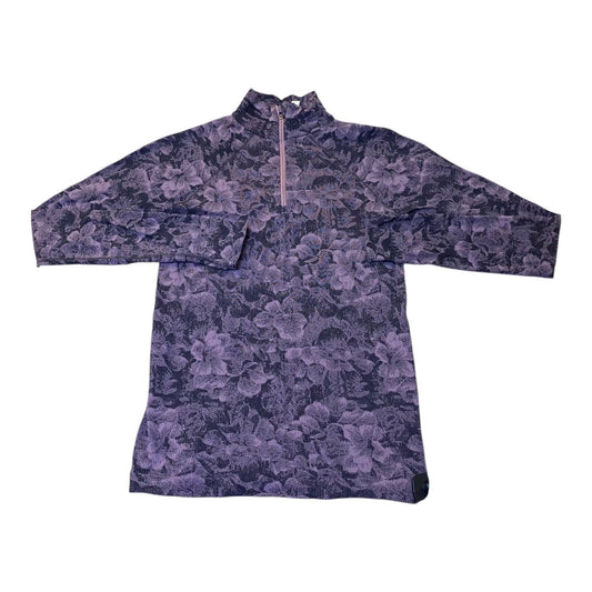 Athletic Top Ls Collar By Athleta In Purple, Size:Xs