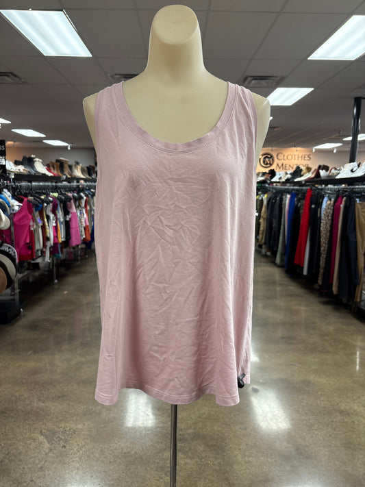 Athletic Tank Top By Lululemon In Pink, Size:12