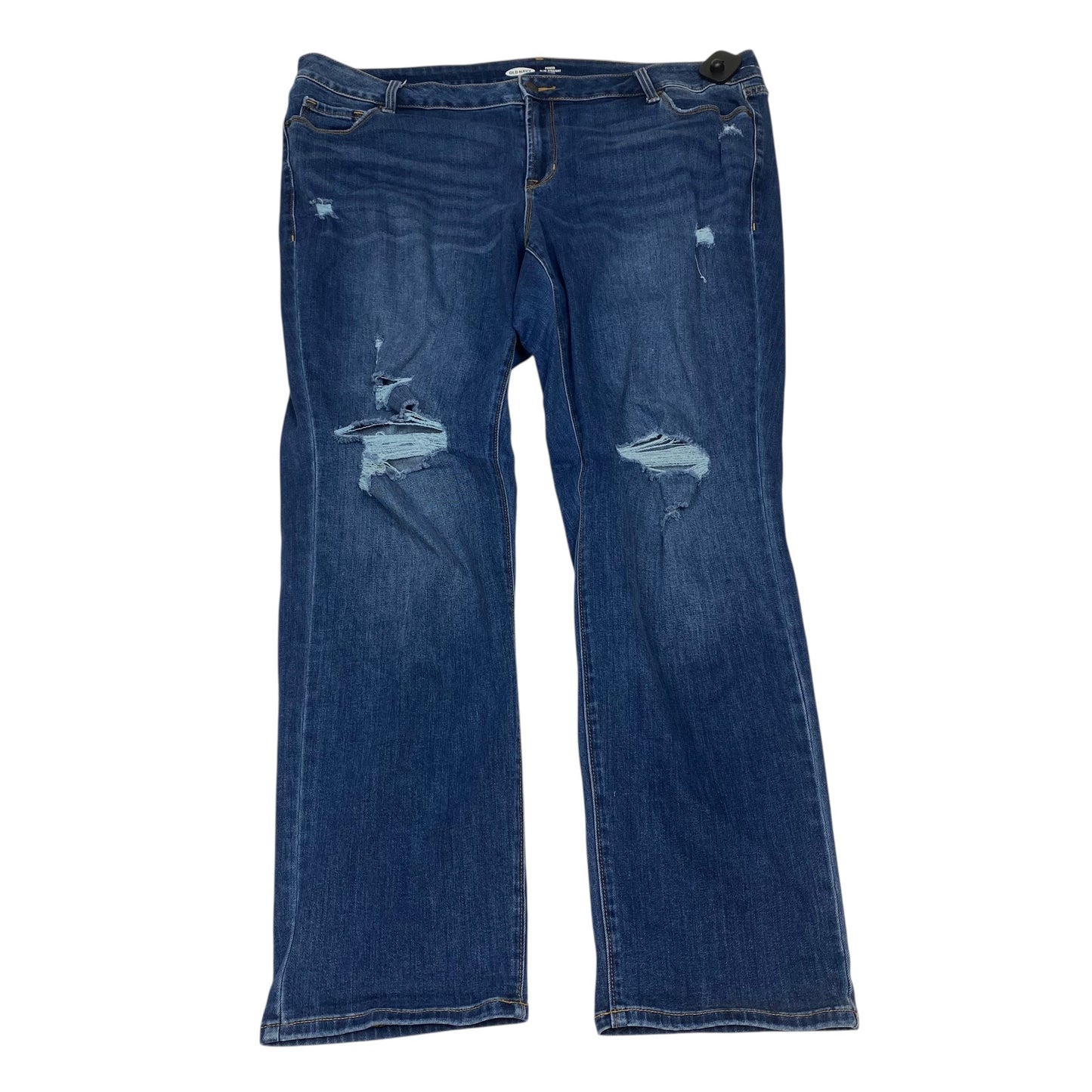 Jeans Straight By Old Navy In Blue Denim, Size:22