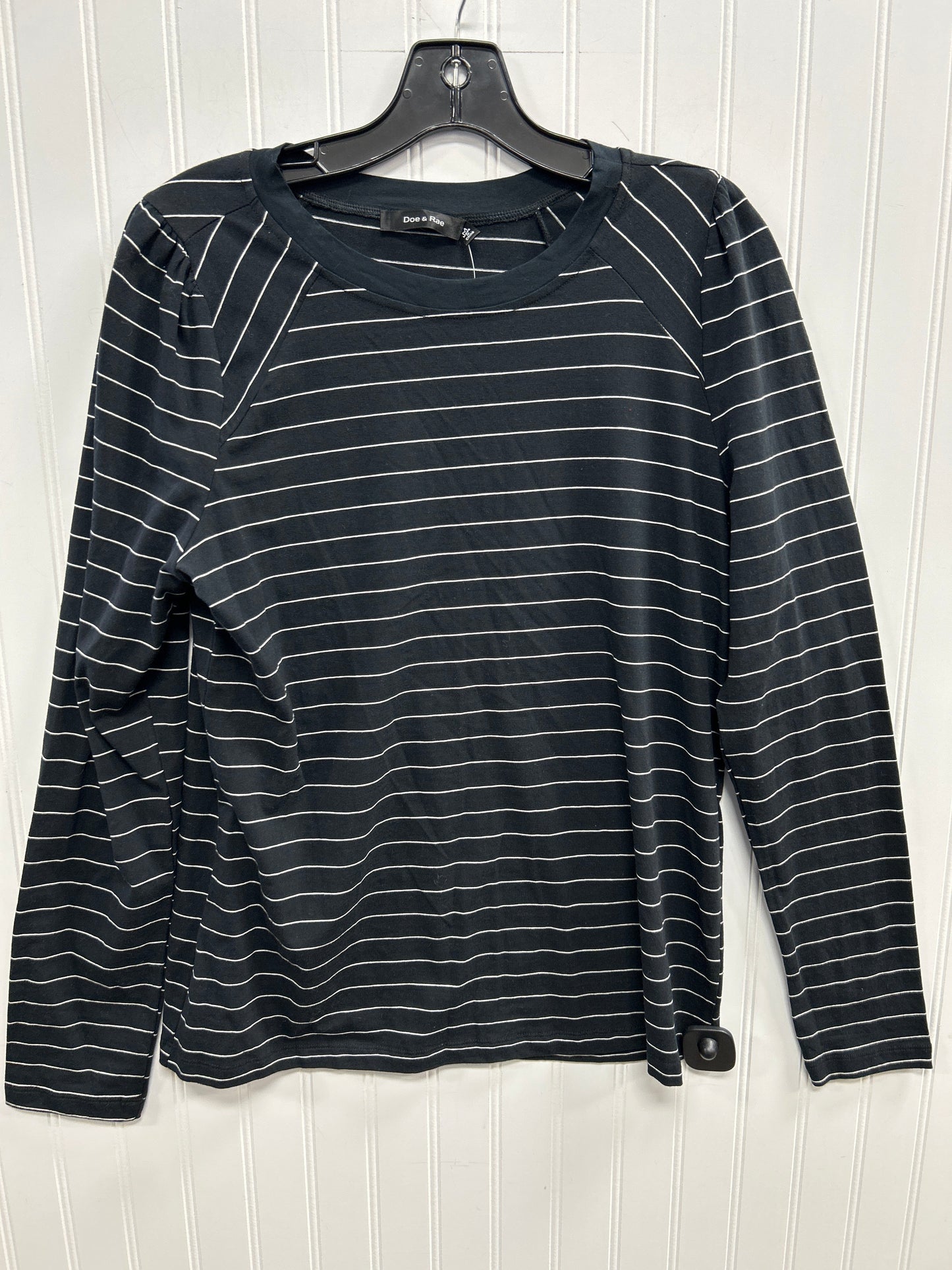 Top Ls By Doe & Rae In Black, Size:M