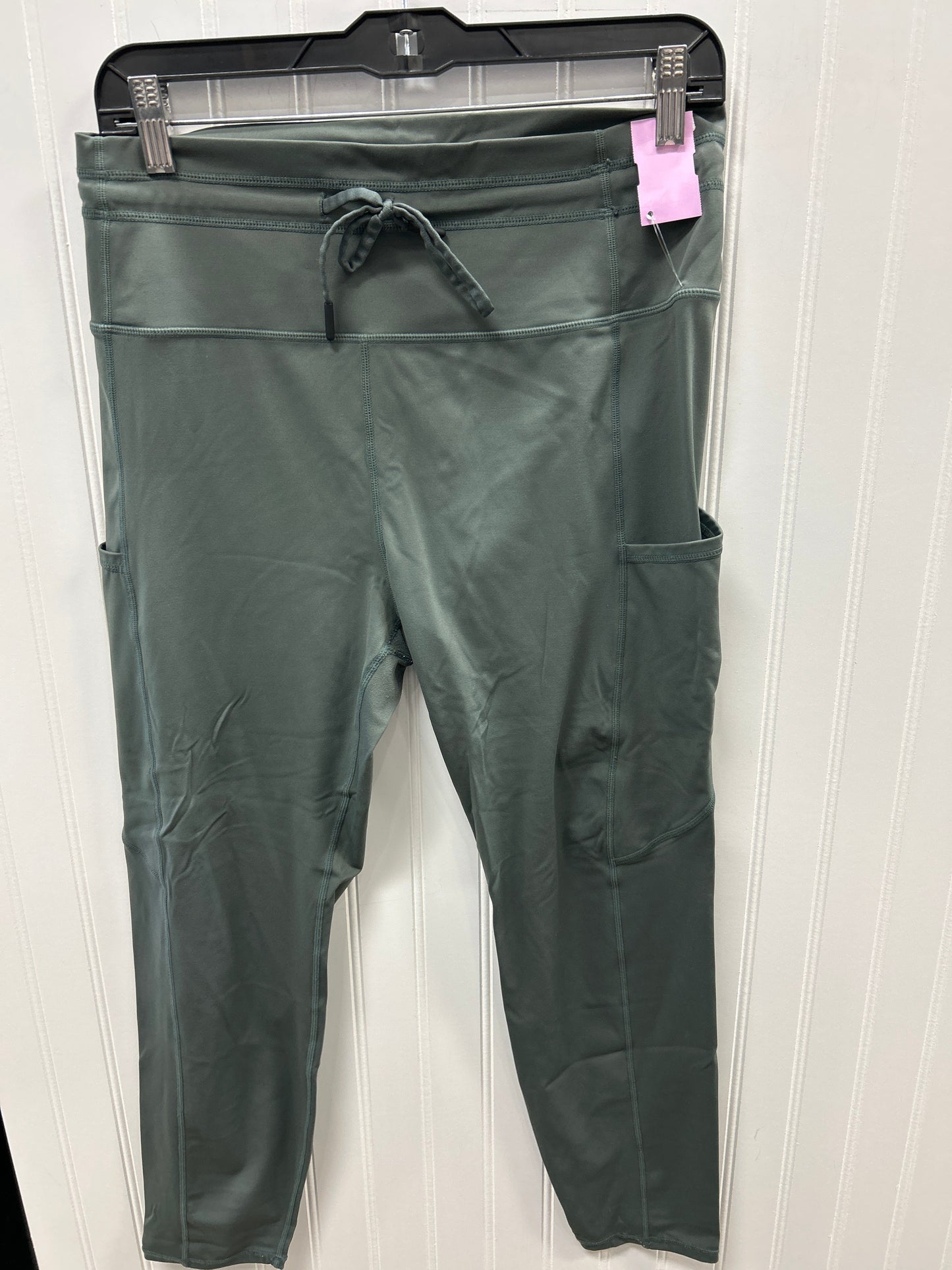 Athletic Leggings By Zyia In Green, Size:12