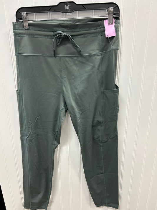 Athletic Leggings By Zyia In Green, Size:12