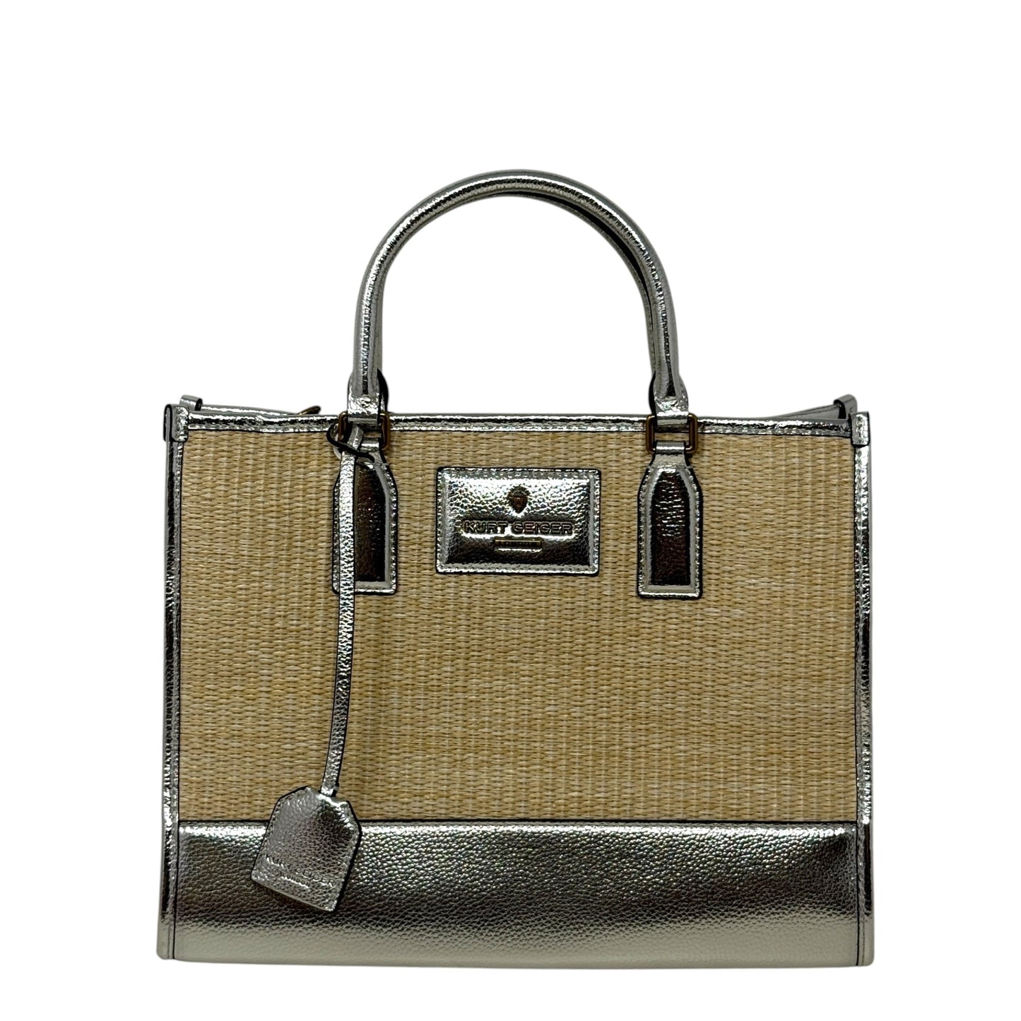 Chiswick Raffia Tote Designer By Kurt Geiger, Size: Medium