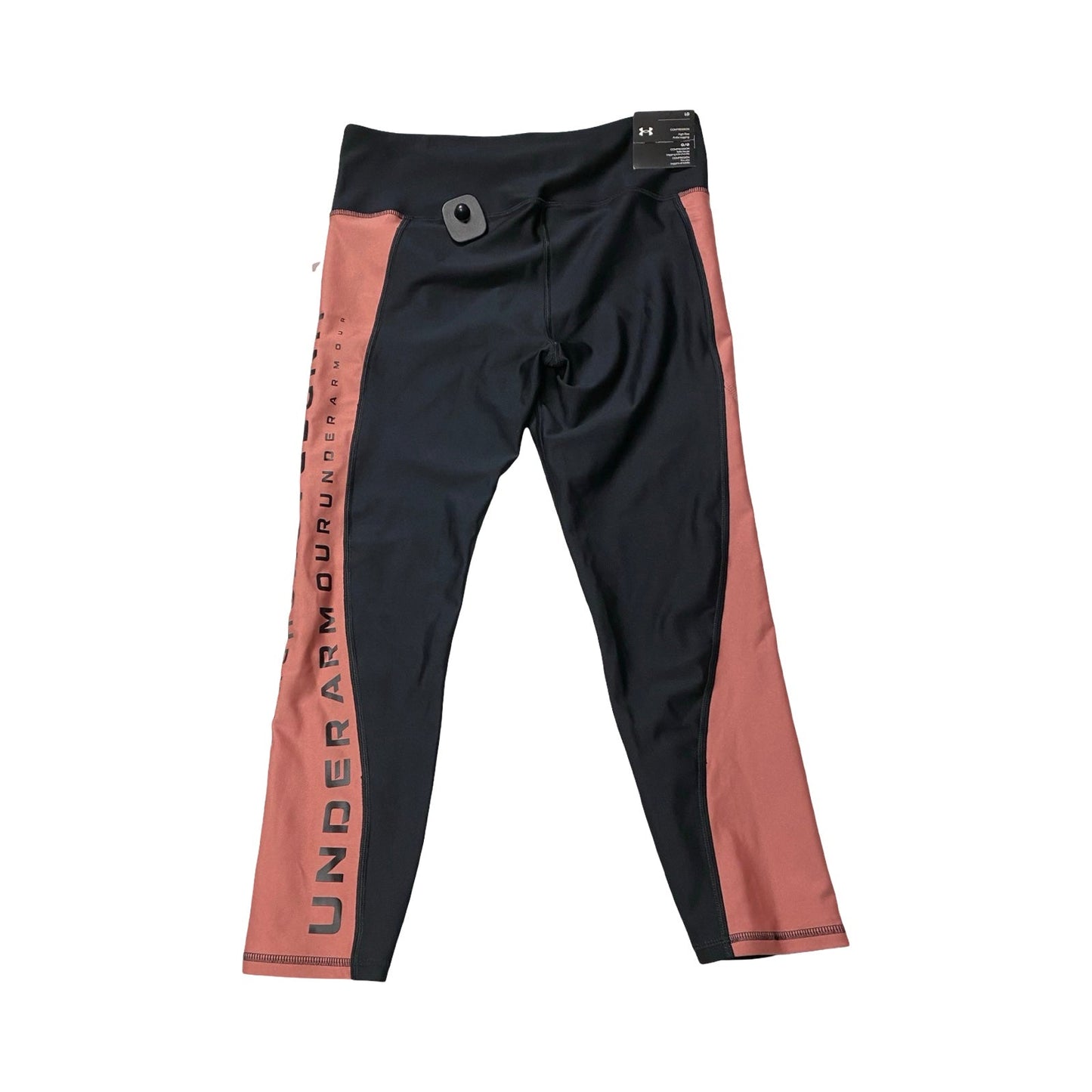 Athletic Leggings By Under Armour In Black & Pink, Size:L
