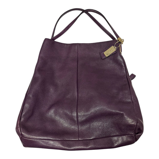 Handbag Designer By Coach In Purple, Size:Medium
