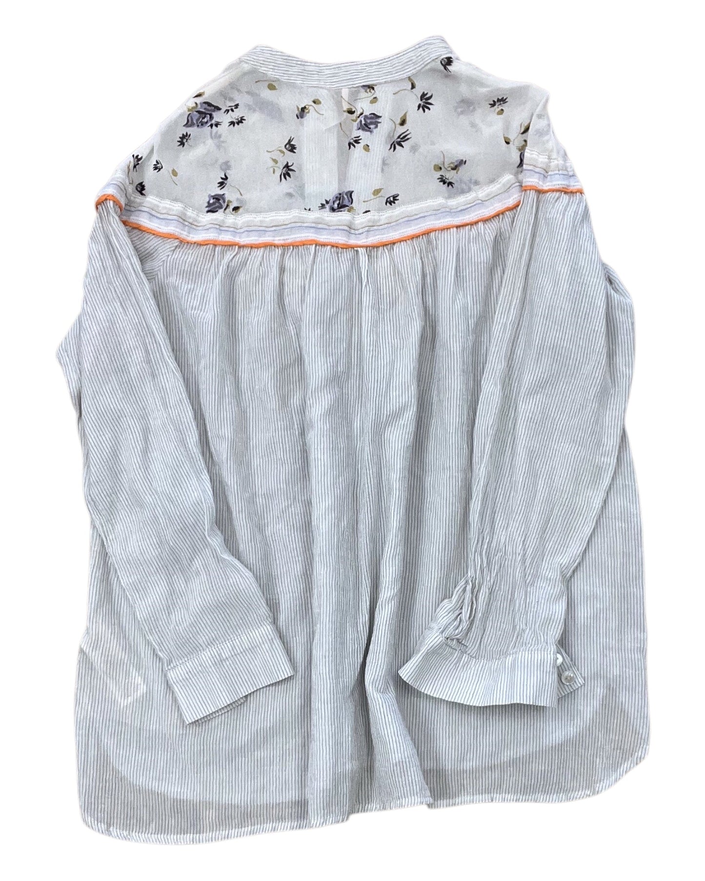 Top Ls By Free People In Grey & White, Size:Xs
