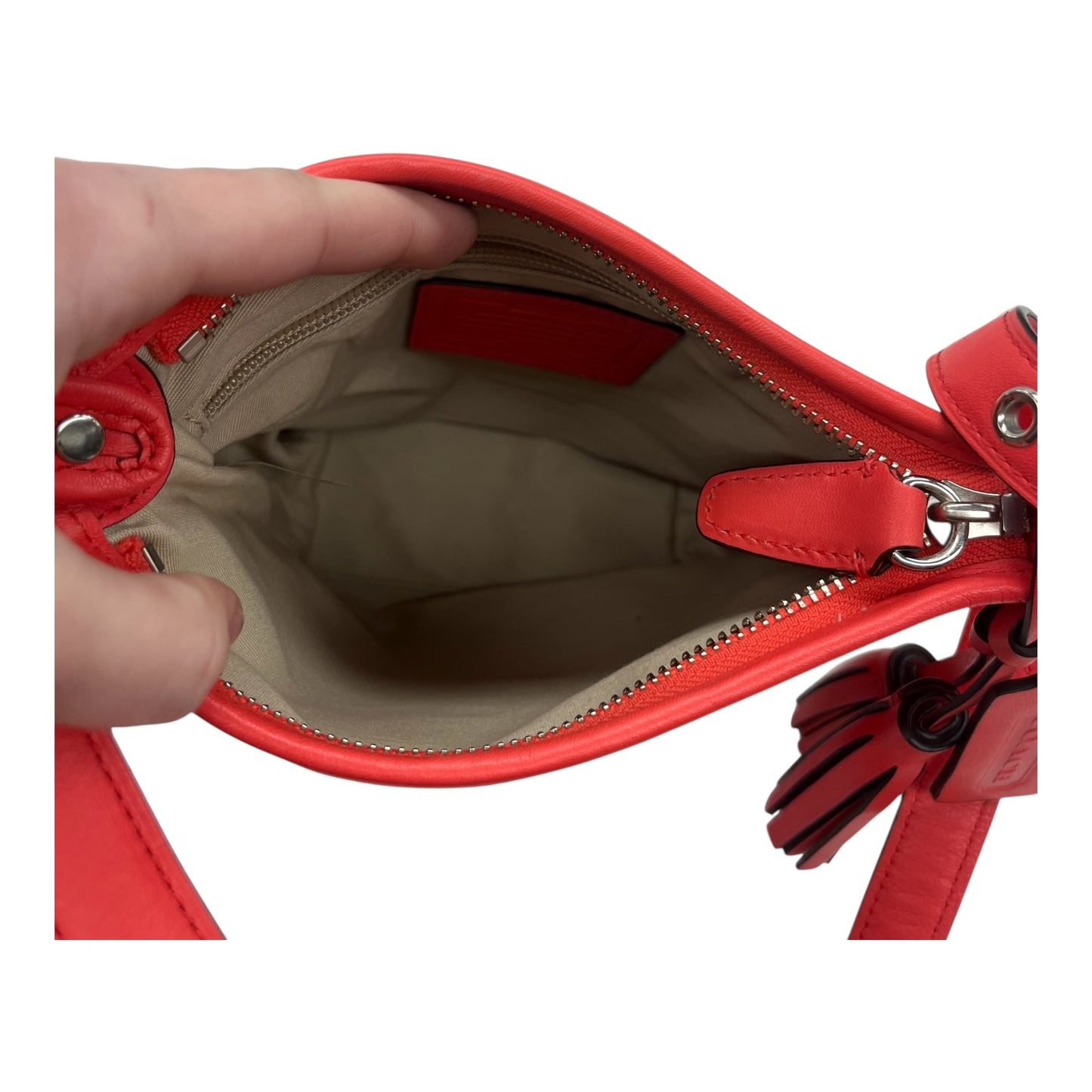 Crossbody Designer By Coach In Orange, Size:Medium