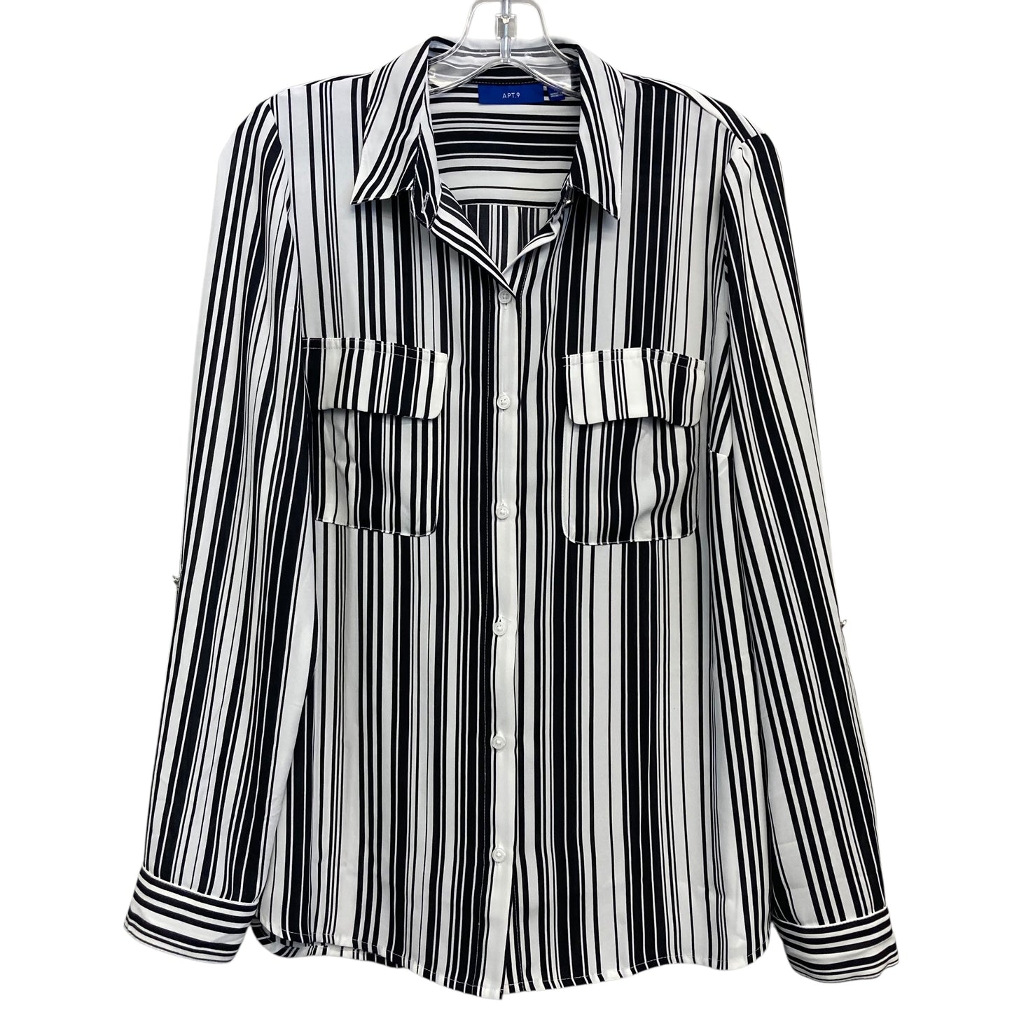 Top Ls By Apt 9 In Striped Pattern, Size:M