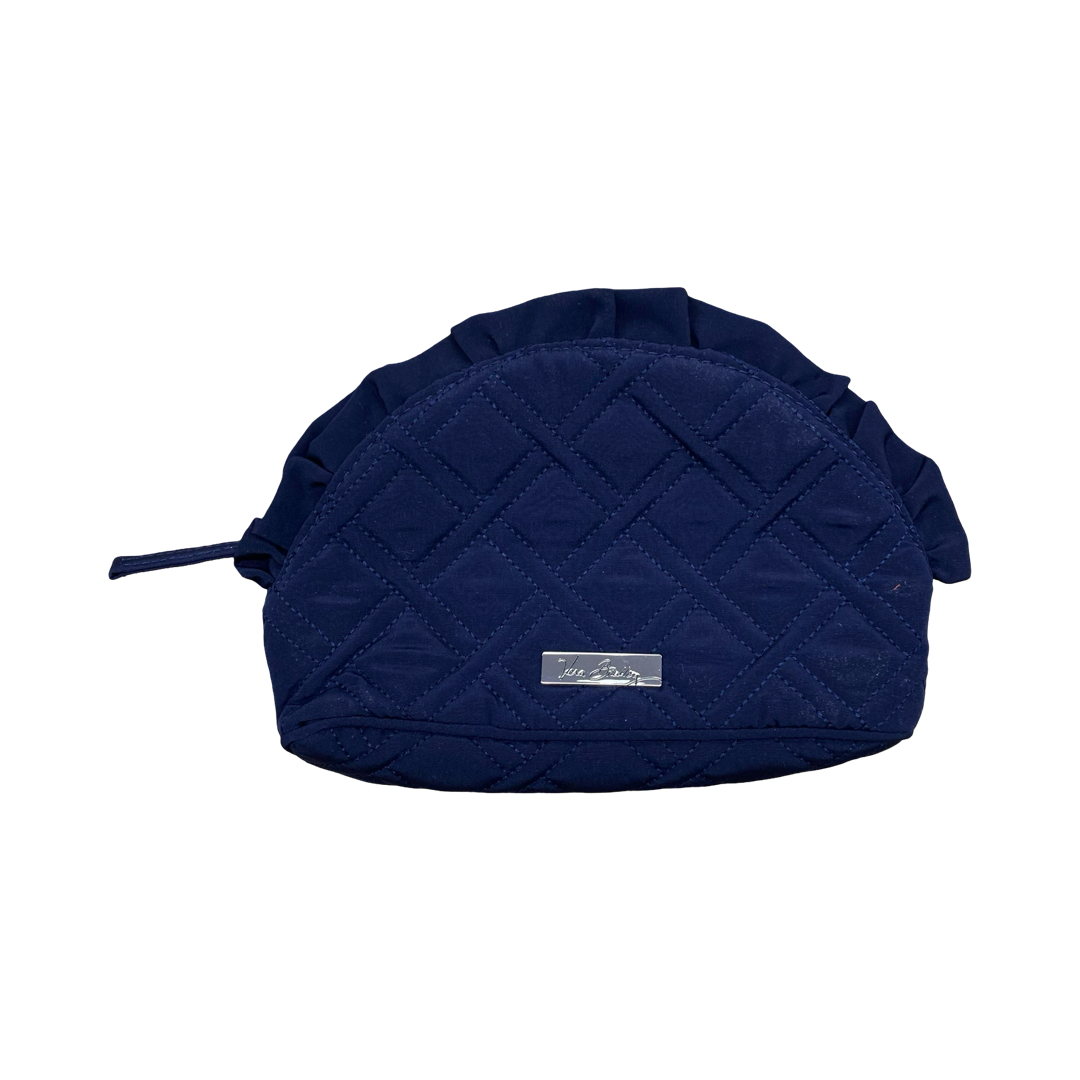 Makeup Bag By Vera Bradley In Navy, Size:Small
