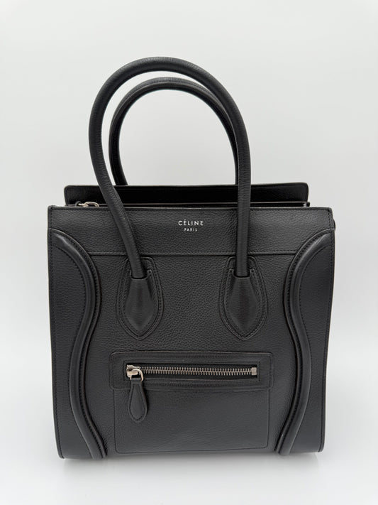 Handbag Luxury Designer By Celine In Black, Size:Medium