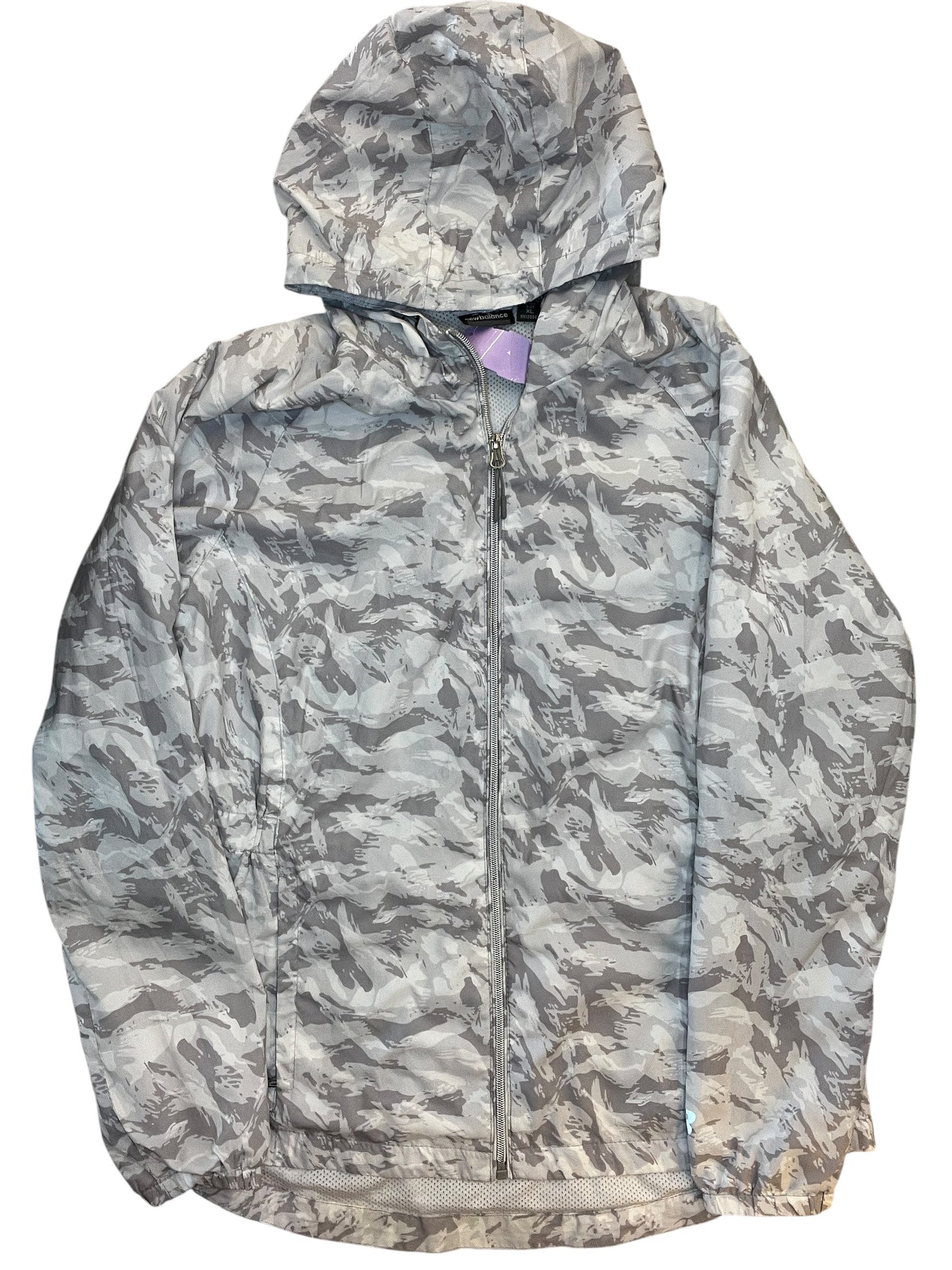 Coat Raincoat By New Balance In Grey, Size:Xl