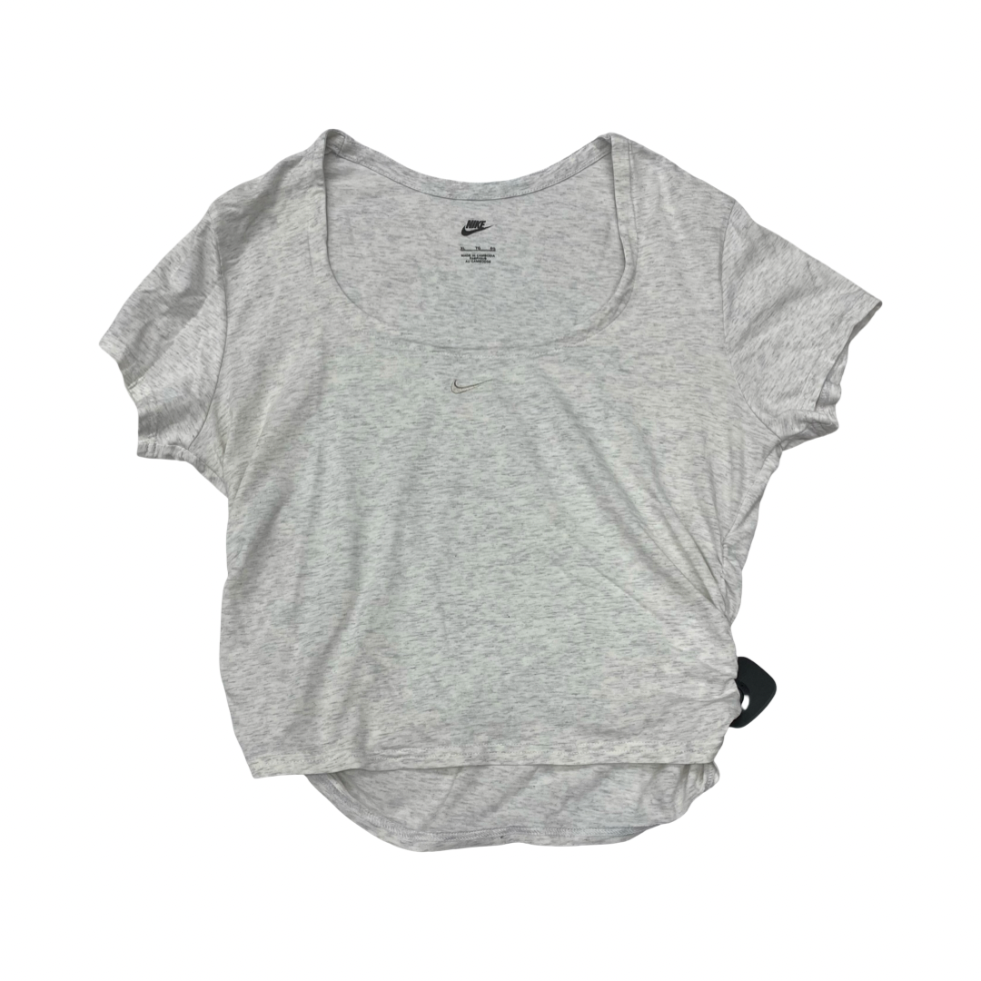 Athletic Top Ss By Nike In Grey, Size:Xl