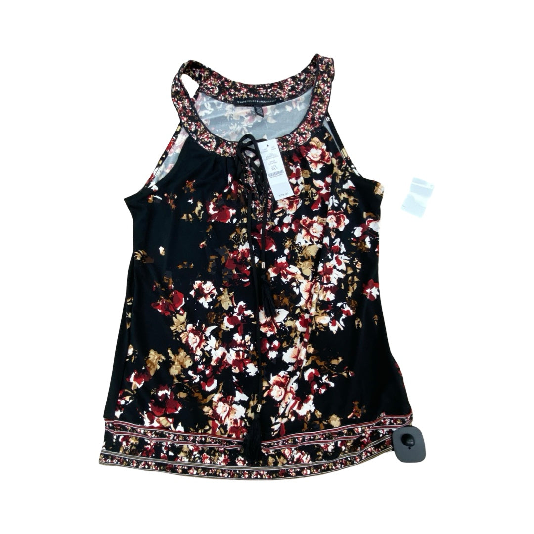 Top Sleeveless By White House Black Market In Black & Red, Size:Xxs
