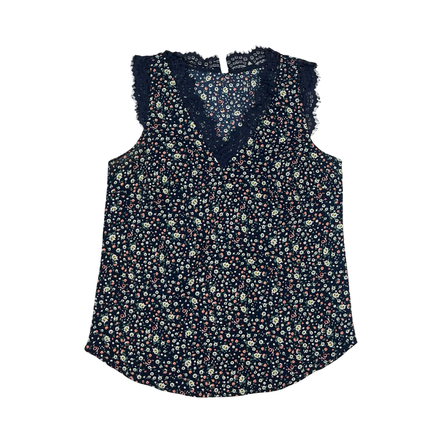 Blouse Sleeveless By Cmf In Floral Print, Size:S